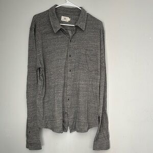 Ag Adriano Goldschmied Charcoal Button-Down Shirt